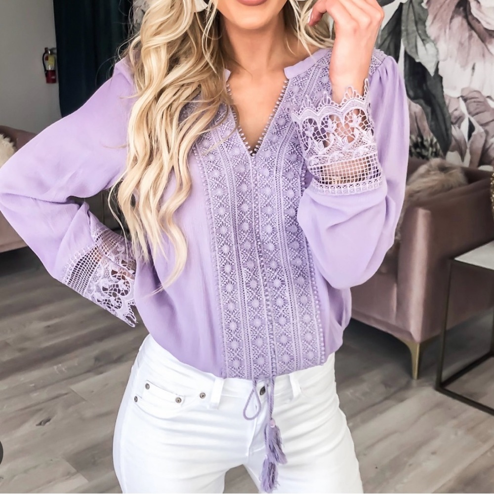 NWT Pink  lily top
